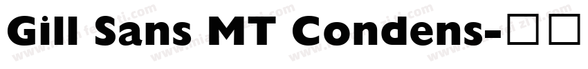 Gill Sans MT Condens字体转换